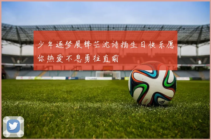 少年逐梦展锋芒沈诗扬生日快乐愿你热爱不息勇往直前